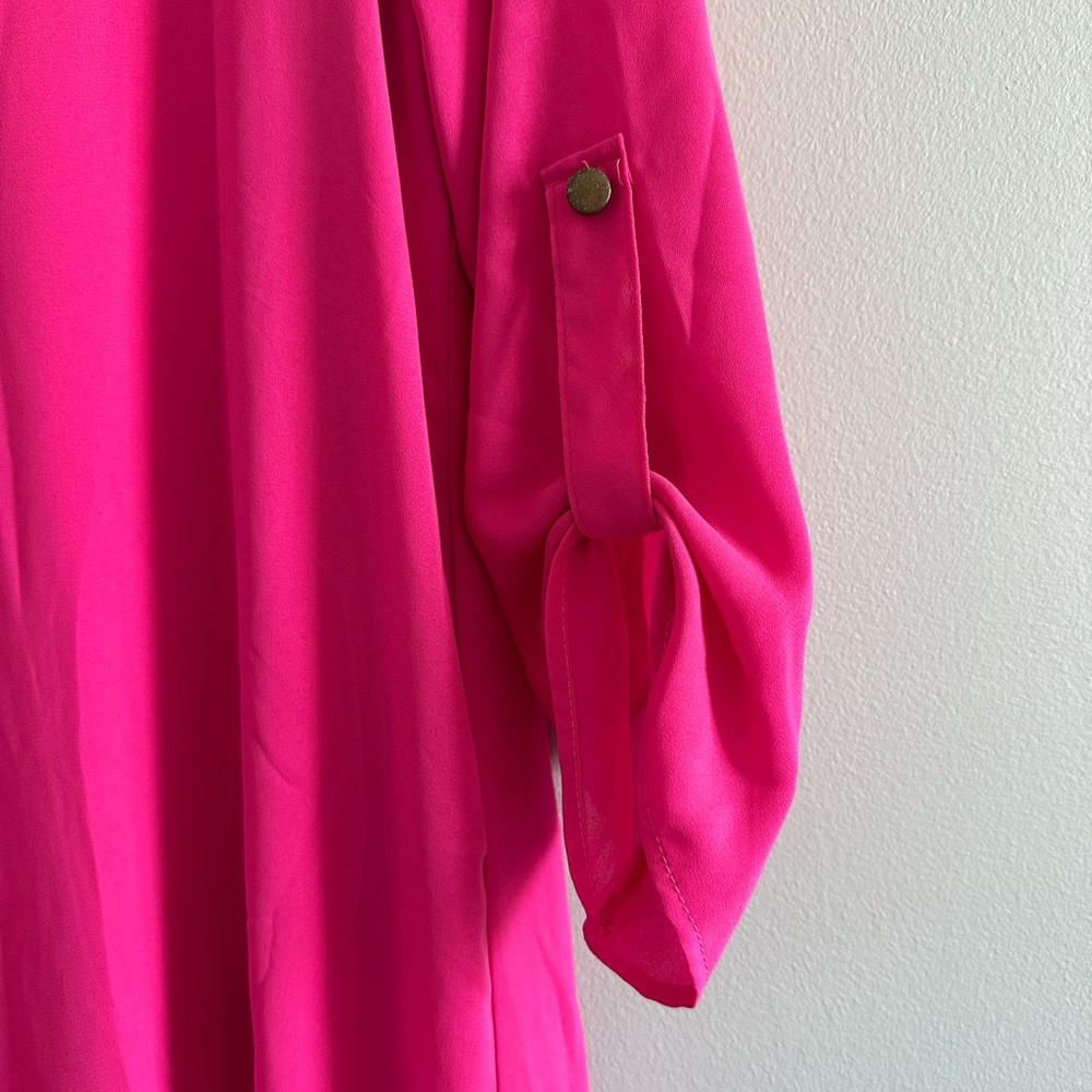 A'Gaci Hot Pink Dress Size M NWT - Picture 3 of 4